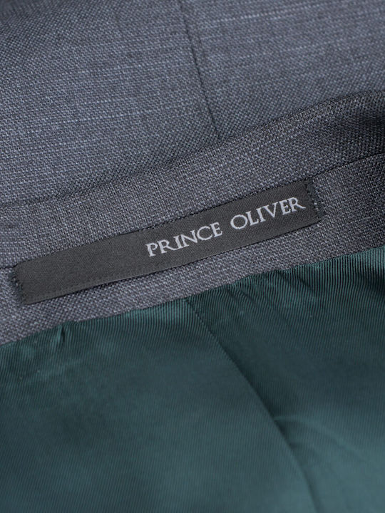 Prince Oliver Modern Fit Ανδρικό Κοστούμι Γκρι