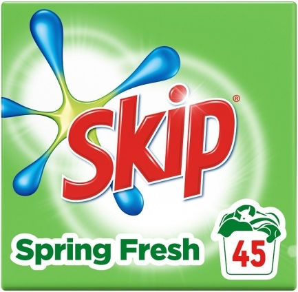 Skip Spring Fresh Απορρυπαντικό Ρούχων σε Σκόνη 3.15kg (45 Μεζούρες)