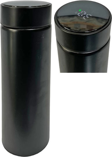 TnS Μπουκάλι Θερμός Ανοξείδωτο 500ml Μαύρο