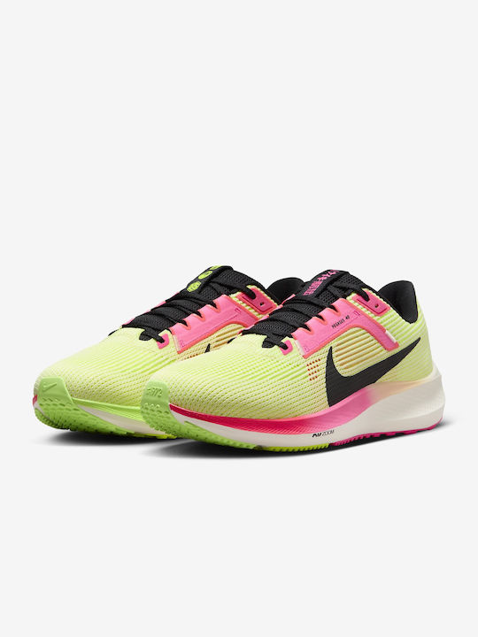 Nike Air Zoom Pegasus 40 Premium Ανδρικά Αθλητικά Παπούτσια Running Luminous Green / Volt / Lime Blast / Black