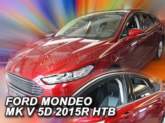 Set of Windbreakers Front and Rear Car Dark Fime for Ford Mondeo 4pcs