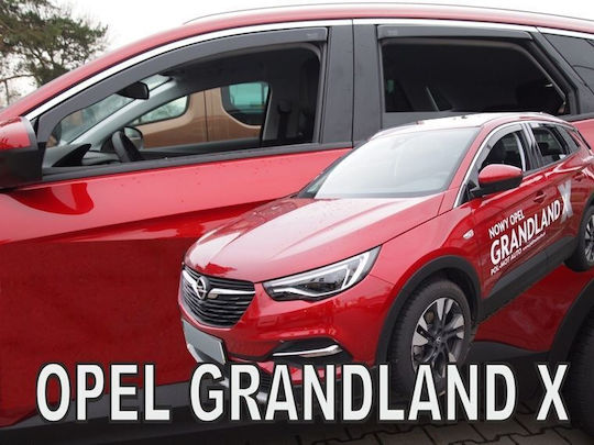 Set of Windbreakers Front and Rear Car for Opel Grandland X 4pcs