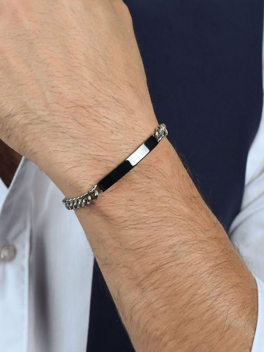 Luca Barra Bracelet Id made of Steel