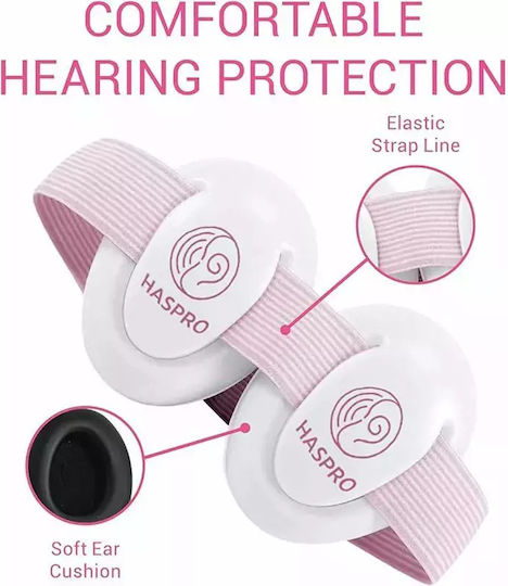 Haspro Παιδικές Ωτοασπίδες σε Ροζ Χρώμα BE04G