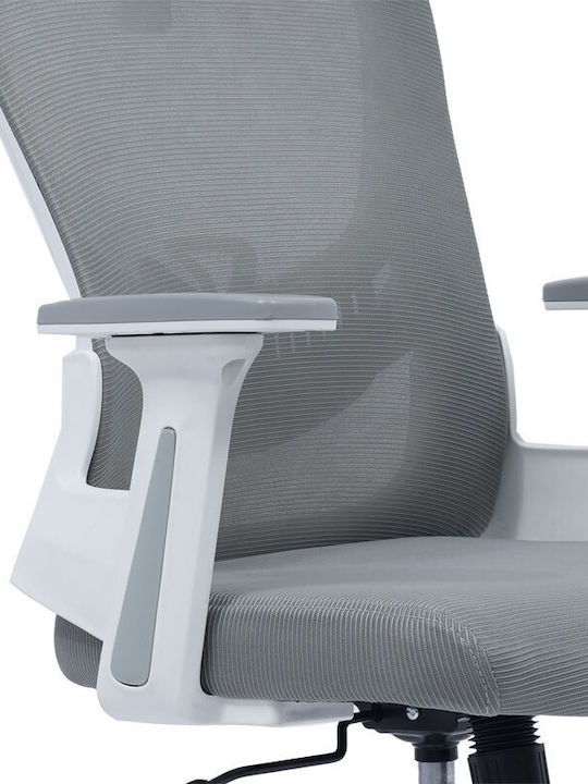 Pakketo Ignatius Executive Chair With Adjustable Arms Light Grey
