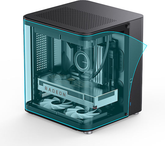 Jonsbo TK-1 2.0 Gaming Mini-Turm Computergehäuse Schwarz