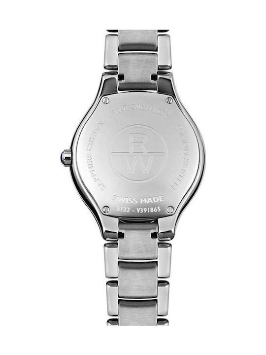 Raymond Weil Γυναικείο Ρολόι 32mm Μπαταρίας με Ασημί Μεταλλικό Μπρασελέ