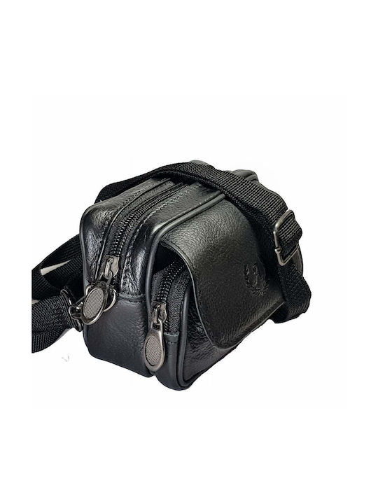 AC Leather Men's Bag Shoulder / Crossbody Black