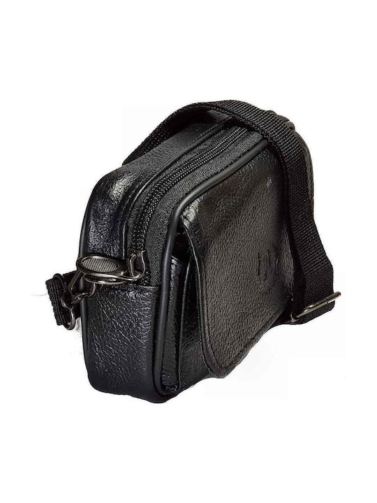 Piele Geantă pentru bărbați De umăr / tip crossbody Neagră