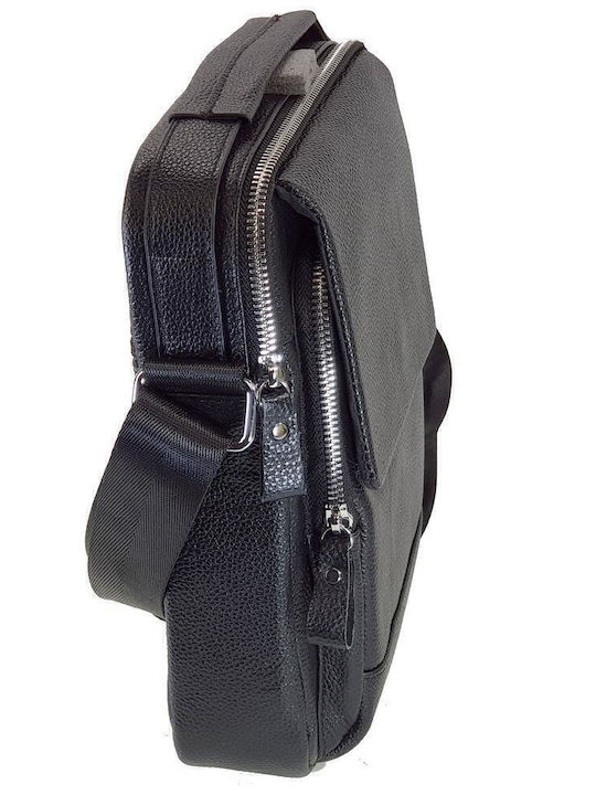Piele Geantă pentru bărbați De umăr / tip crossbody Neagră