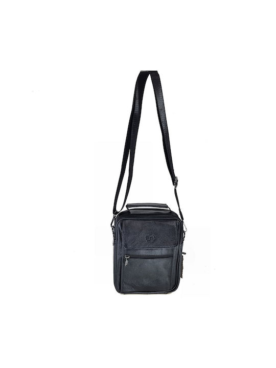 Herren Ledertasche Schulter / Crossbody Schwarz
