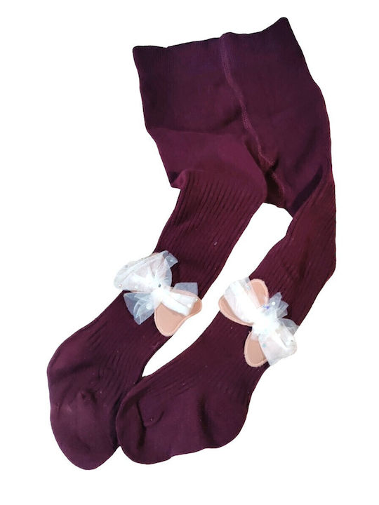 TakTakBaby Kinderstrumpfhose Gestreift BORDO