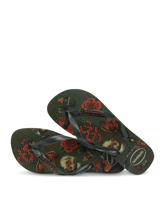 Top Tribo Men's Flip Flops Khaki