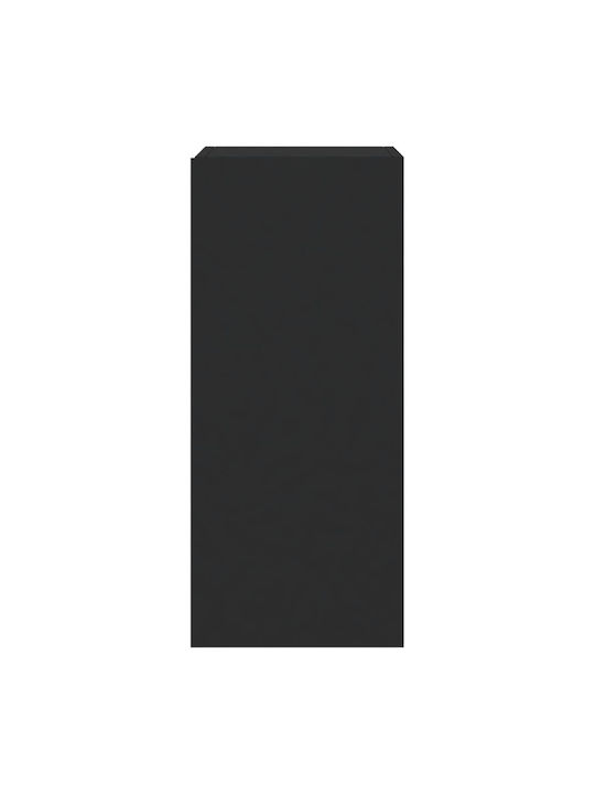 Cabinet Perete cu LED Negru 30.5x35x70cm
