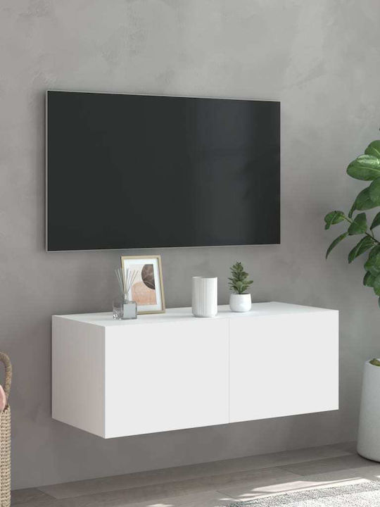 TV-Ständer Weiß M80xP35xH31cm