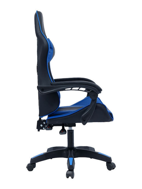 Pakketo William Artificial Leather Gaming Chair Black-Blue