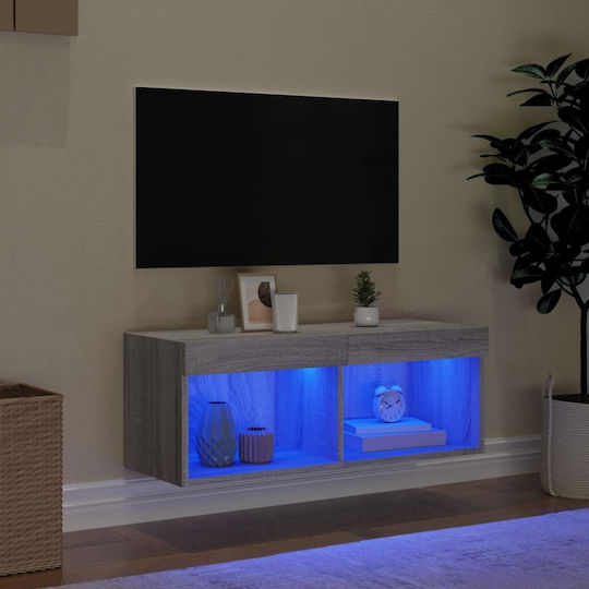 TV Stand Gray Sonoma M80xD30xH30cm
