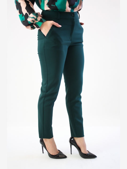 Brak Women's Fabric Trousers GREEN