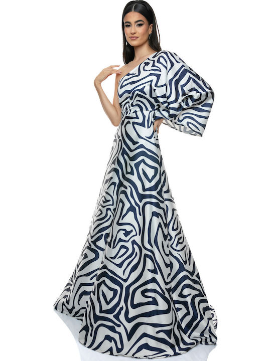 Maxi Abendkleid in Einfarbiger Farbe