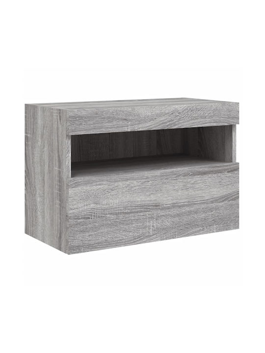 TV-Ständer Grau Sonoma M60xP30xH40cm