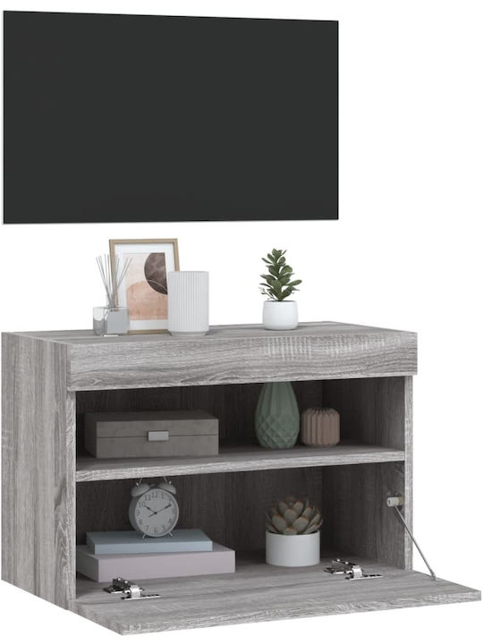 TV-Ständer Grau Sonoma M60xP30xH40cm