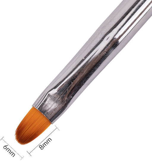 Molly Lac Πινέλο Νυχιών Gel No 6 με Φυσική Τρίχα