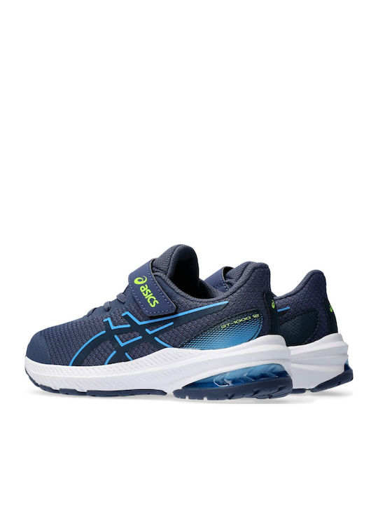 GT-1000 12 PS Kids Sports Shoes Running with Hoop & Loop Closure Navy Blue