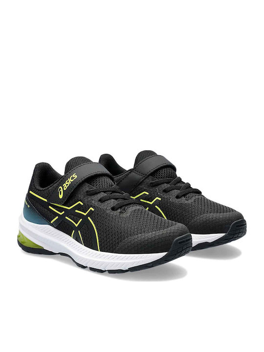 Gt 1000 12 K Kids Sports Shoes Running with Hoop & Loop Closure Black