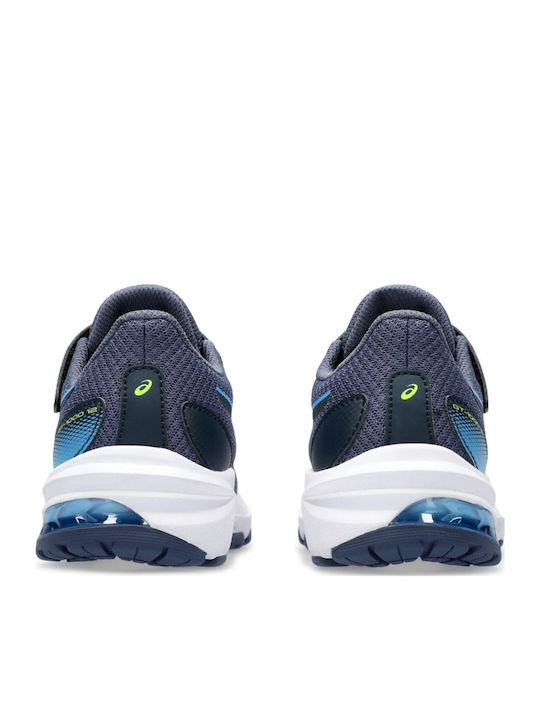 GT-1000 12 PS Kids Sports Shoes Running with Hoop & Loop Closure Navy Blue
