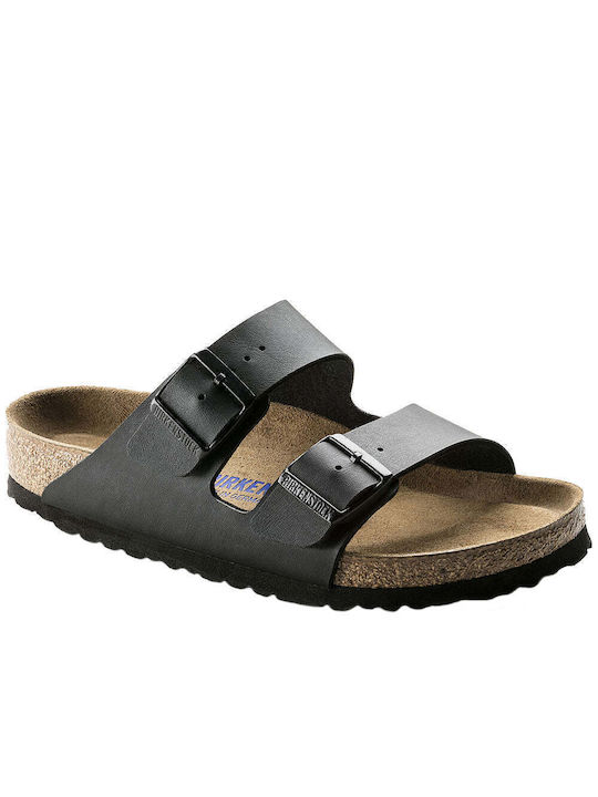 Birkenstock Arizona Soft Footbed Damen Flache Sandalen in Schwarz Farbe