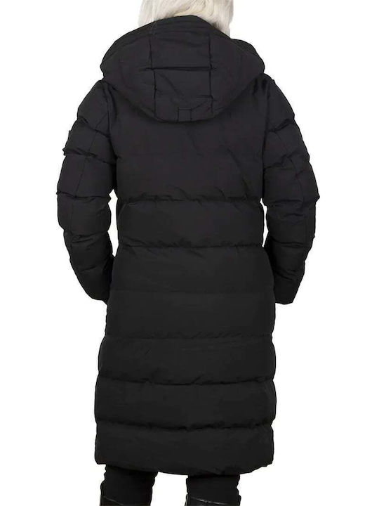 Wellensteyn Women's Long Puffer Jacket for Winter Black