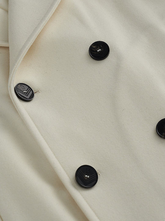 Men's Half Coat WHITE