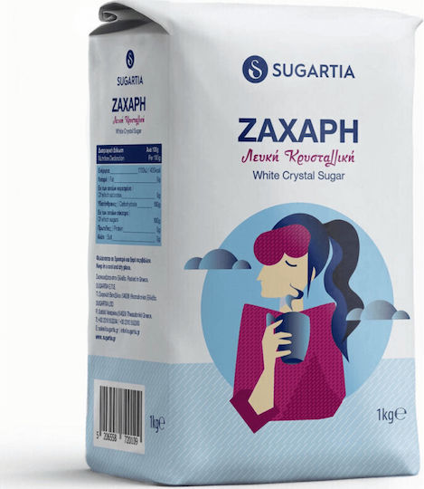 Sugartia Λευκή Ζάχαρη Κρυσταλλική 1000gr