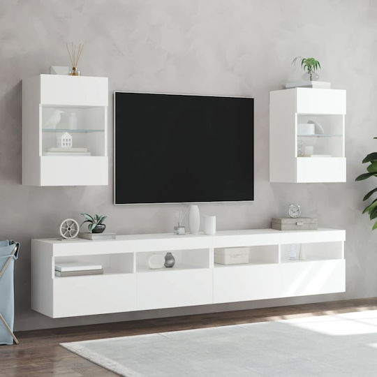 Ράφι με LED Λευκό 40x30x60.5εκ.