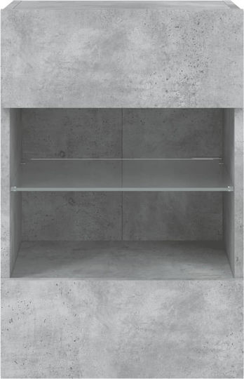 Raft De Perete Cu LED Gri 40x30x60.5cm