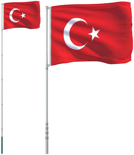 Flagge der Türkei Polyester mit einem Einsatz