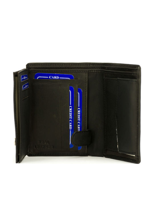 Leather Men's Wallet Classic Black