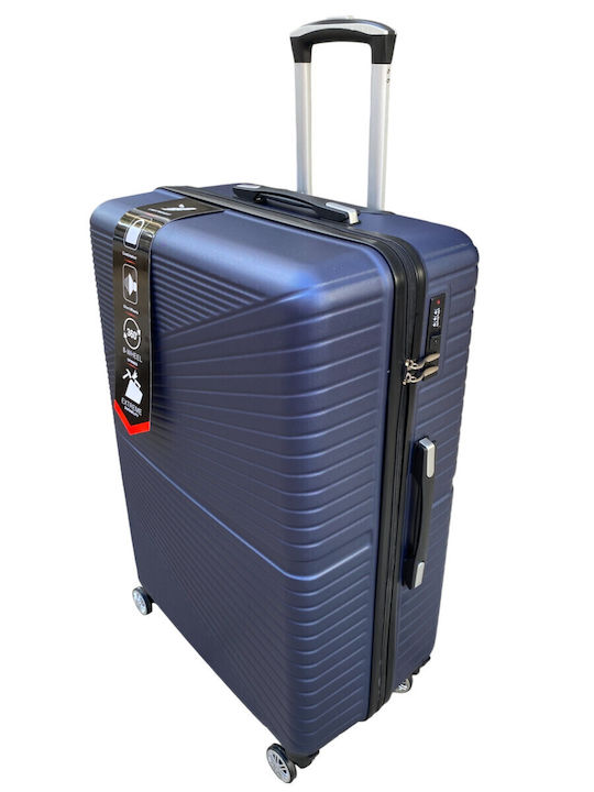 Ormi Al-new Medium Travel Suitcase Hard Blue with 4 Wheels Height 65cm ESH-1000