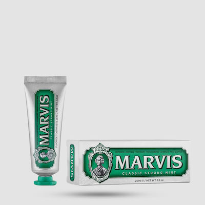 Marvis Classic Strong Mint Οδοντόκρεμα για Ουλίτιδα , Πλάκα & Τερηδόνα 25ml