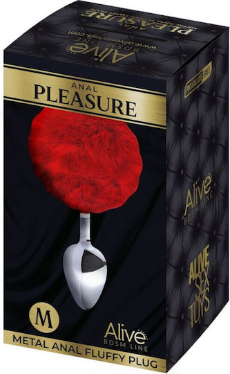 Alive Pleasure Πρωκτική Σφήνα Medium Κόκκινη