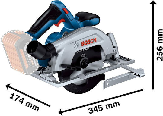 Bosch GKS 18V-57-2 Circular Saw 18V Solo with Dust Extraction System