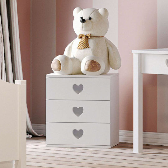 Kids Bedroom Set White 4 Pieces