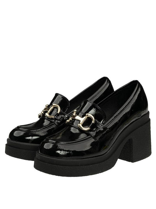 Shoegar Patent Leather Black Heels