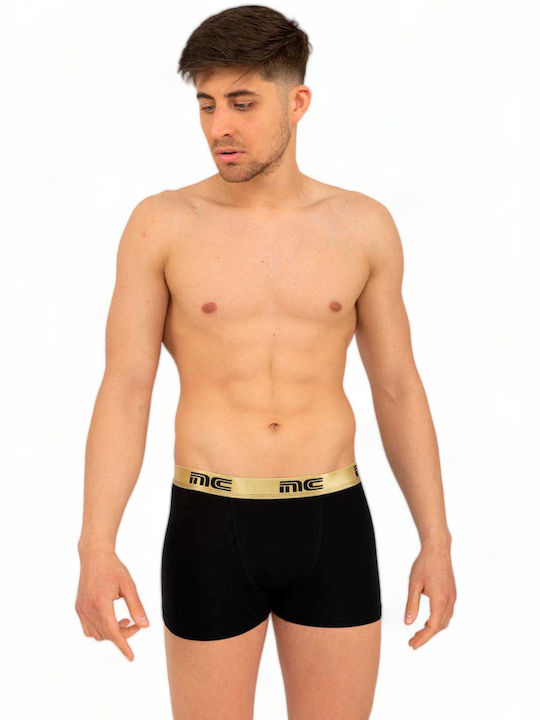 Nina Club Herren Boxershorts black-gold 1Packung