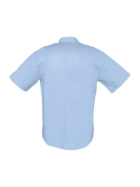 Sol's Brisbane Men's Shirt Short Sleeve Sky Blue