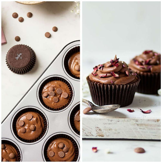 Decora Καραμελόχαρτα για Cupcakes Χάρτινα 5x5cm 0339675 75τμχ