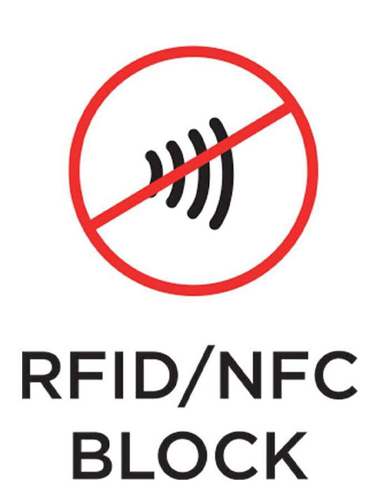 Δερμάτινο Ανδρικό Πορτοφόλι Καρτών με RFID και Μηχανισμό Slide Καφέ