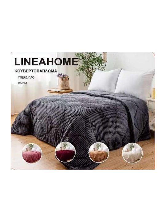 Linea Home Husă de pătură Single 160x210buc GRI