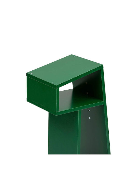Kids Wooden Bookcase Green 66x22x100cm