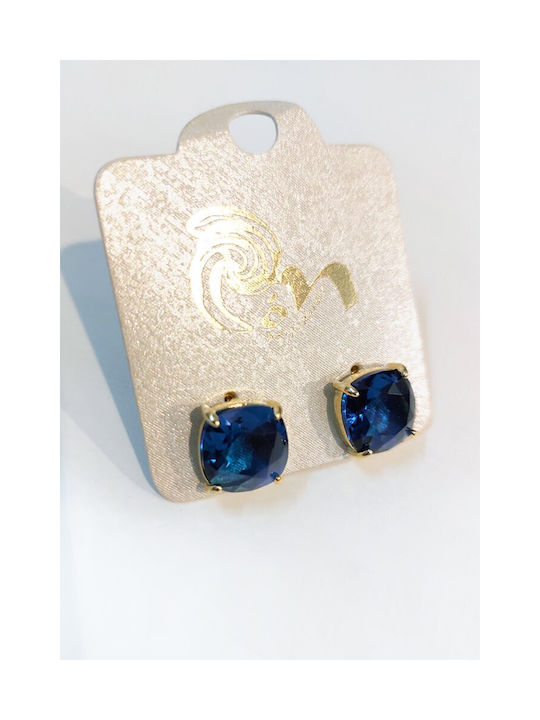 POH Earrings Gold Plated with Stones